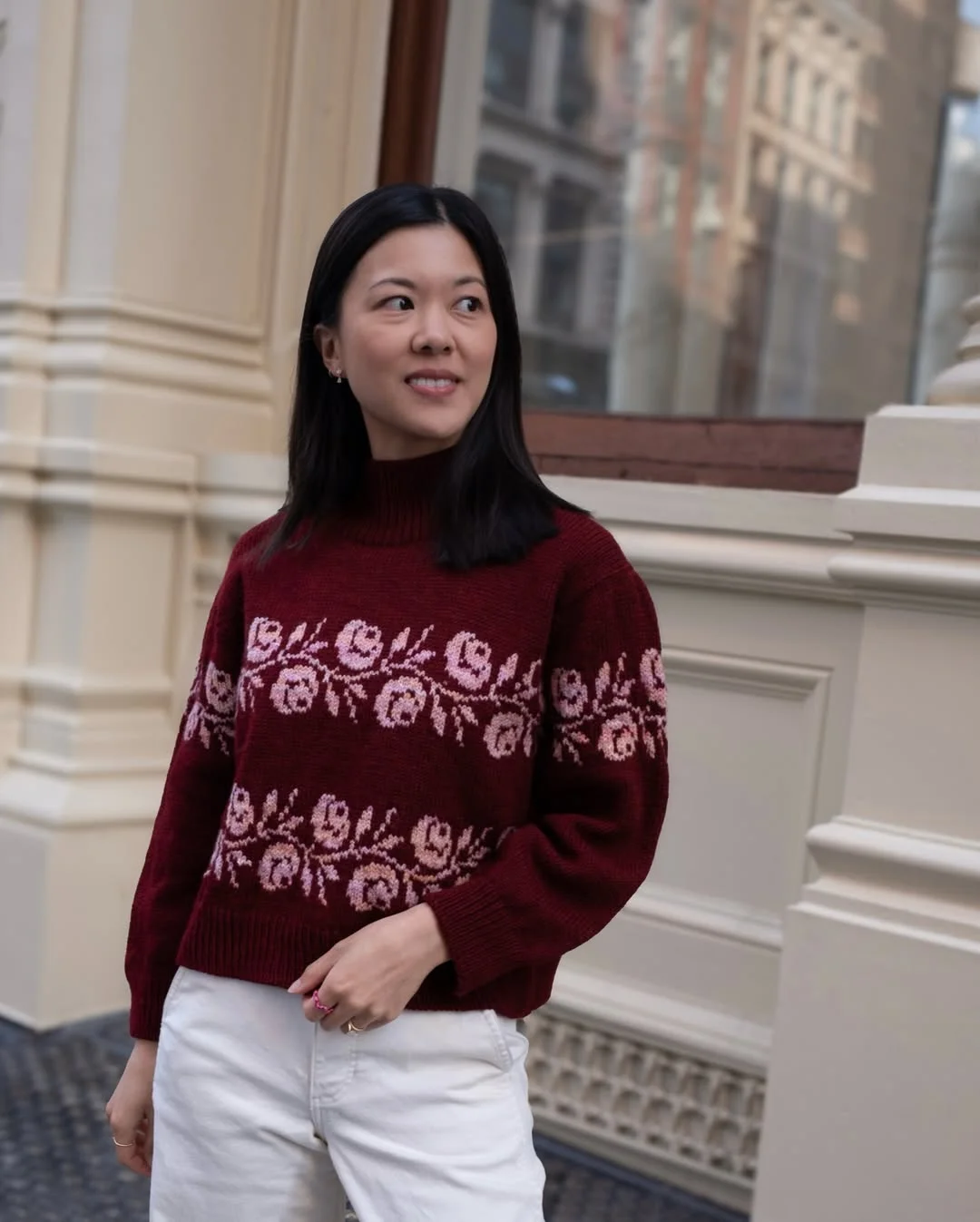 fall outfits with sweater 2026 Deep Burgundy Florals For Modern Romantic Style