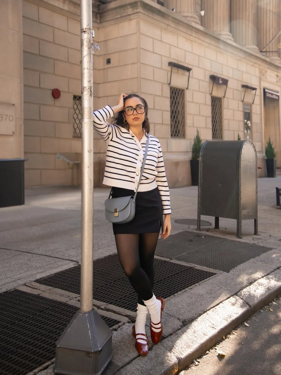 fall street style NYC outfits 2026 Preppy Mini Skirts Are Quietly Having a Huge NYC Comeback
