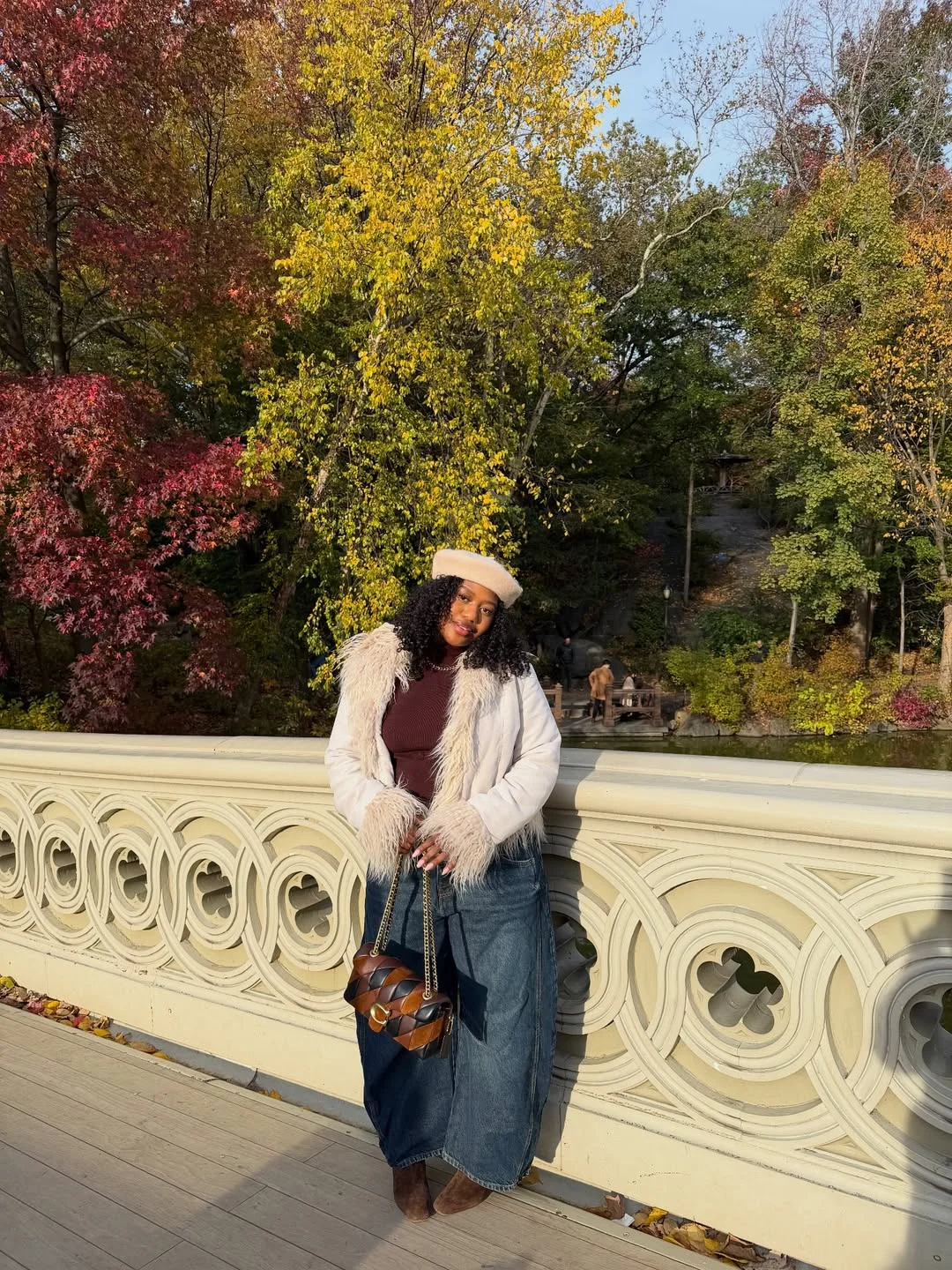 fall street style NYC outfits 2026 Romantic Textures Meet Relaxed Denim in the Most NYC Way Possible