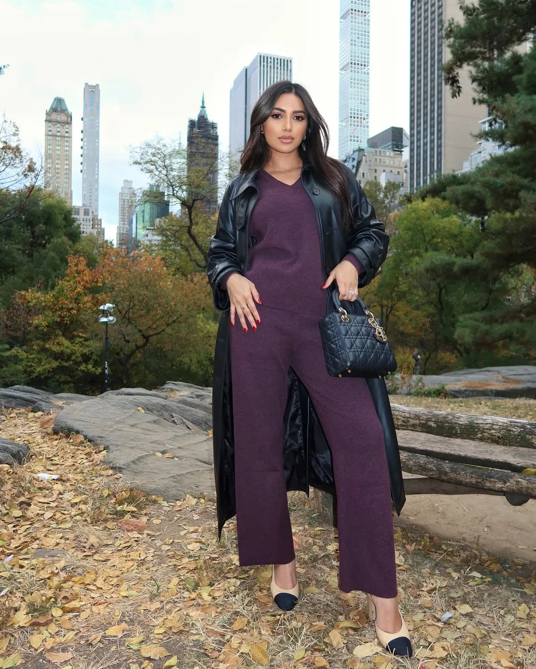 fall street style NYC outfits 2026 Deep Burgundy Tones Make Fall Dressing Feel Richer Instantly