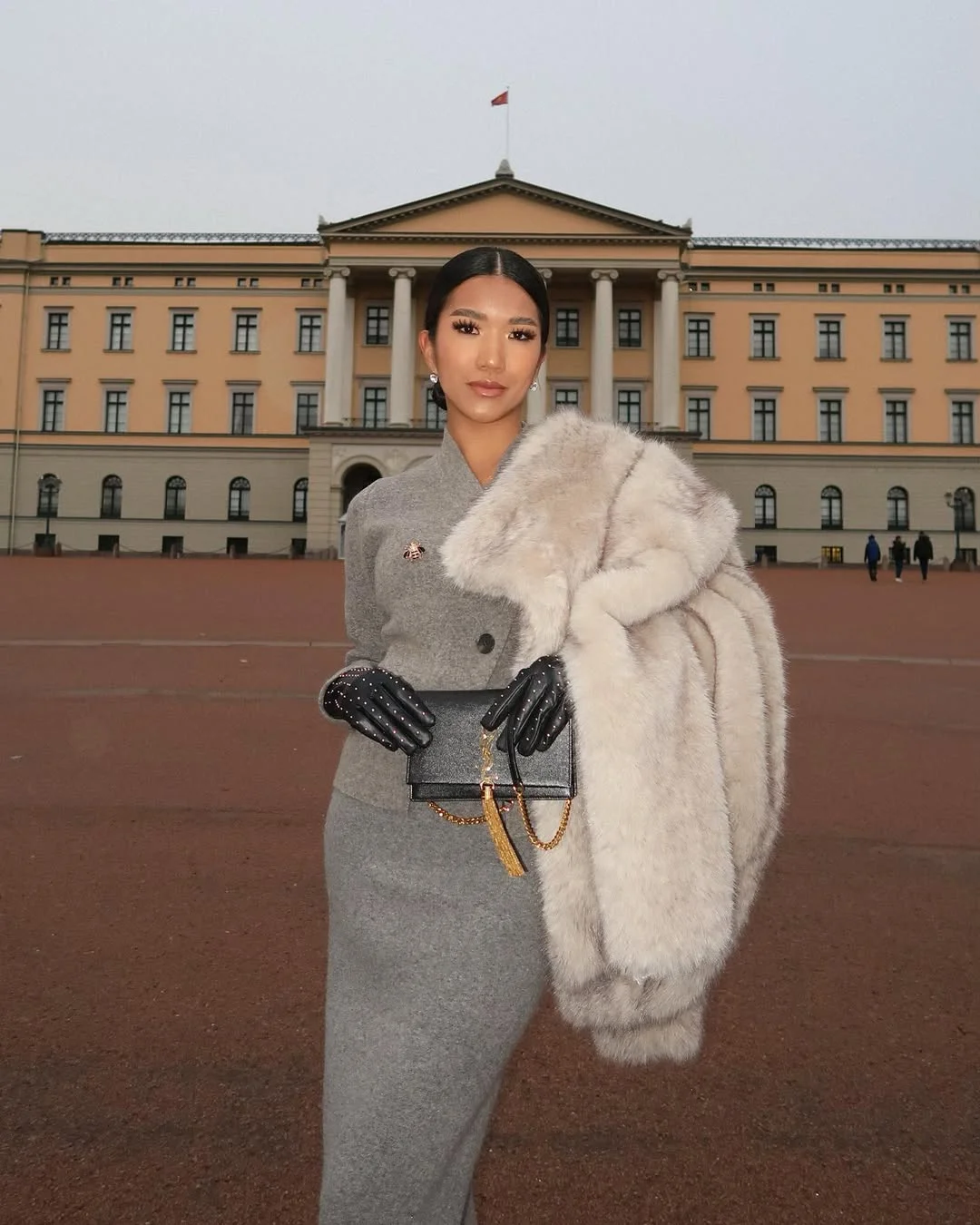 fall travel wardrobe for women 2026 Elegant Gray Monochrome for Sophisticated Evenings