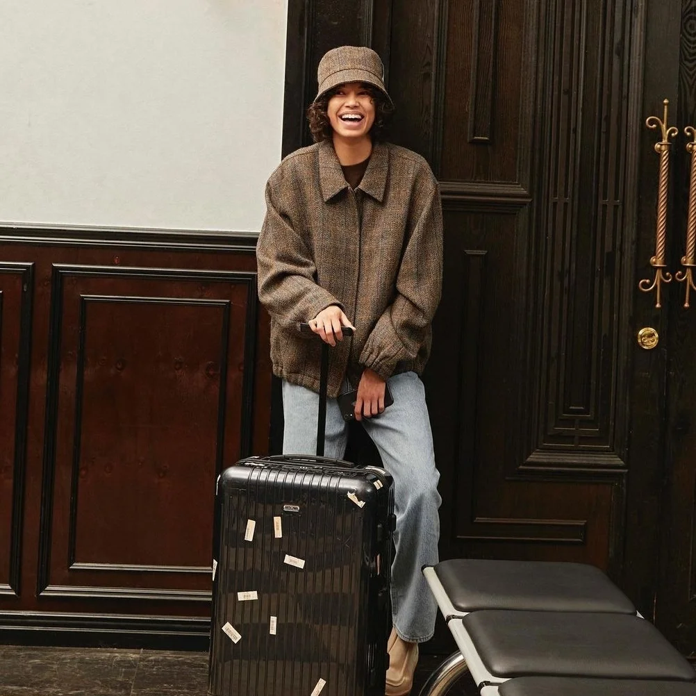 fall travel wardrobe for women 2026 Relaxed Airport Style That Starts Every Trip Right