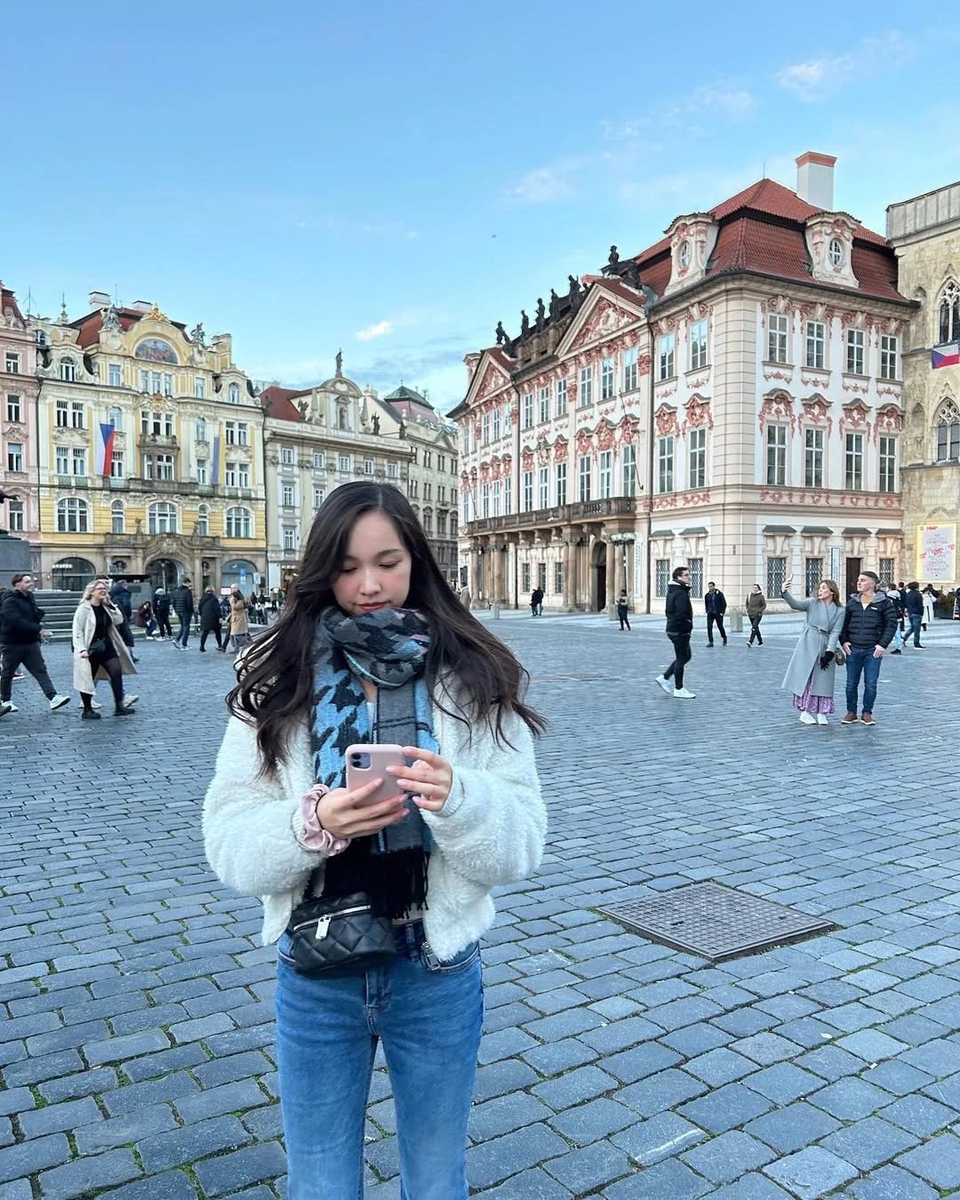 fall travel wardrobe for women 2026 Classic Denim Layers for Exploring Historic European Cities