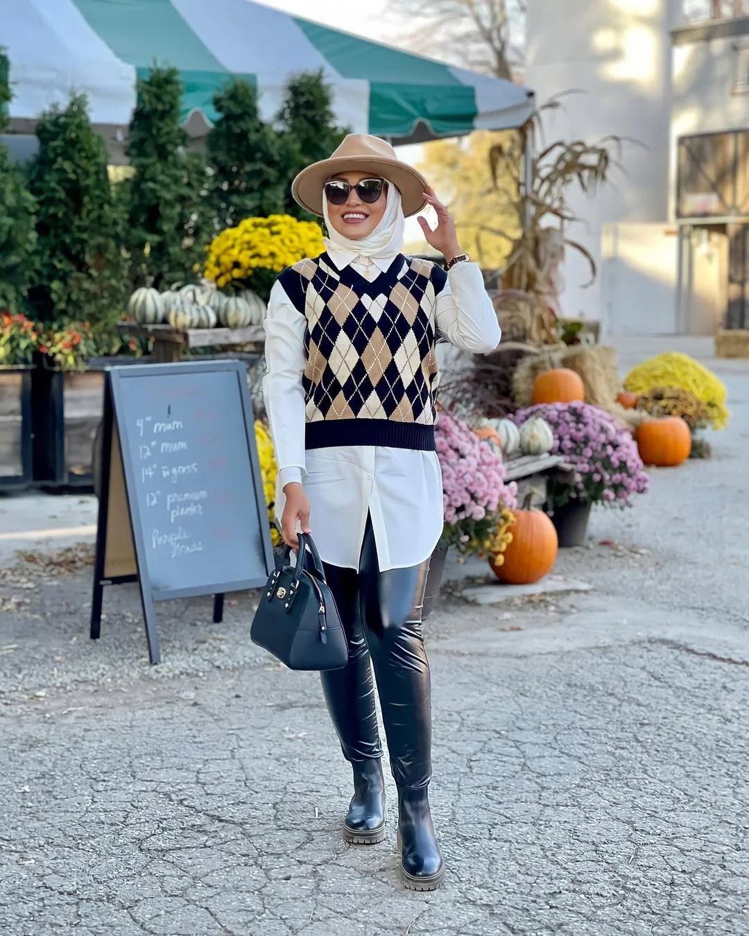 fall vest outfits for women 2026 Elevate Everyday Layers With a Classic Argyle Sweater Vest