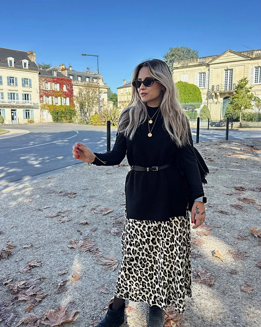 nice fall outfits 2026 Animal Print Skirts Add Instant Personality To Minimal Knits