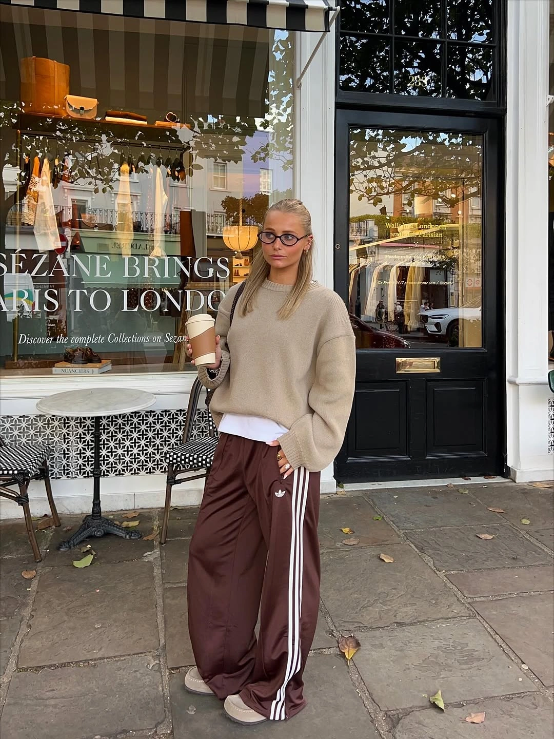 nice fall outfits 2026 Sporty Brown Tones Meet Relaxed Coffee Run Style