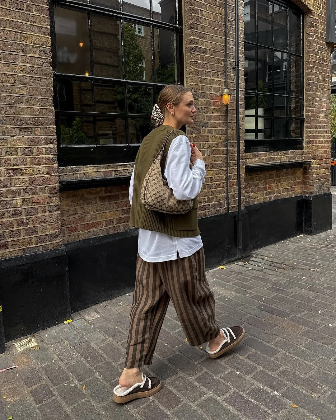 nice fall outfits 2026 Olive Knit Layers Create Quiet Luxury Without Trying