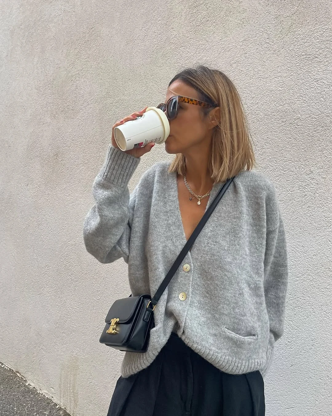 simple fall outfits 2026 Soft Gray Knitwear That Never Feels Overdone