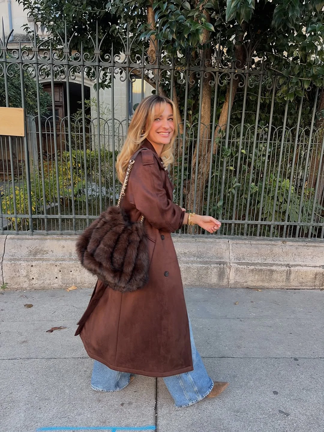 simple fall outfits 2026 Chocolate Brown Makes Denim Feel Richer