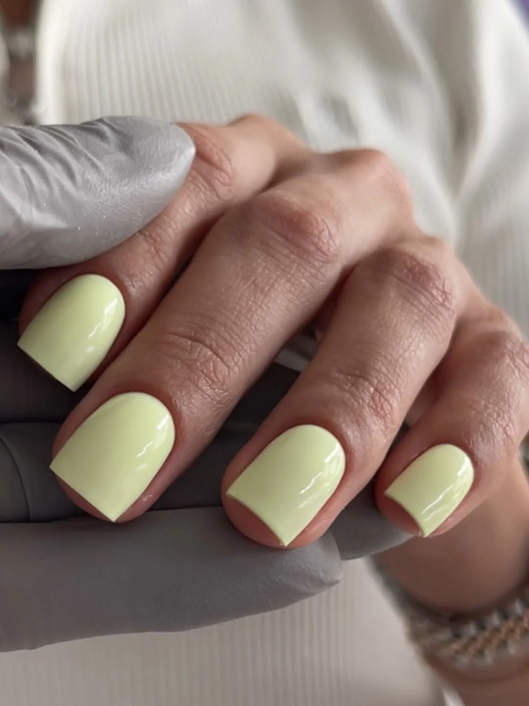 summer nails one color 2026 Butter Yellow Minimalism for Sunny Weekends