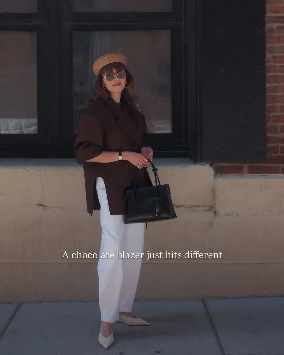 Summer to fall outfits 2026 Chocolate Blazers And Crisp White Trousers Always Win