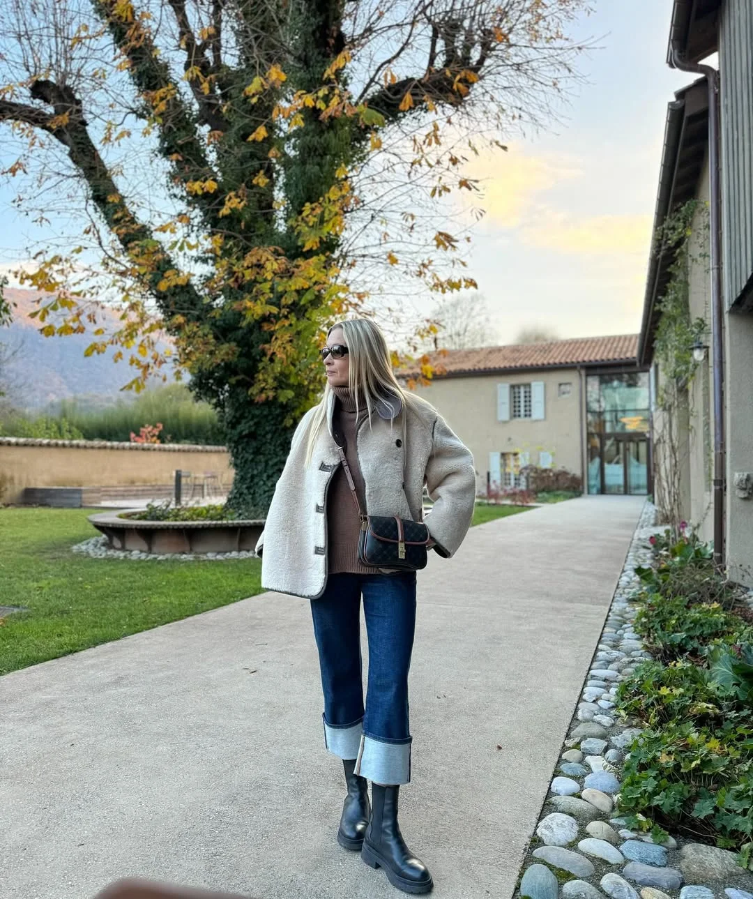what to wear in fall 2026 over 50 Cozy Shearling Layers with Cropped Denim for Crisp Autumn Days