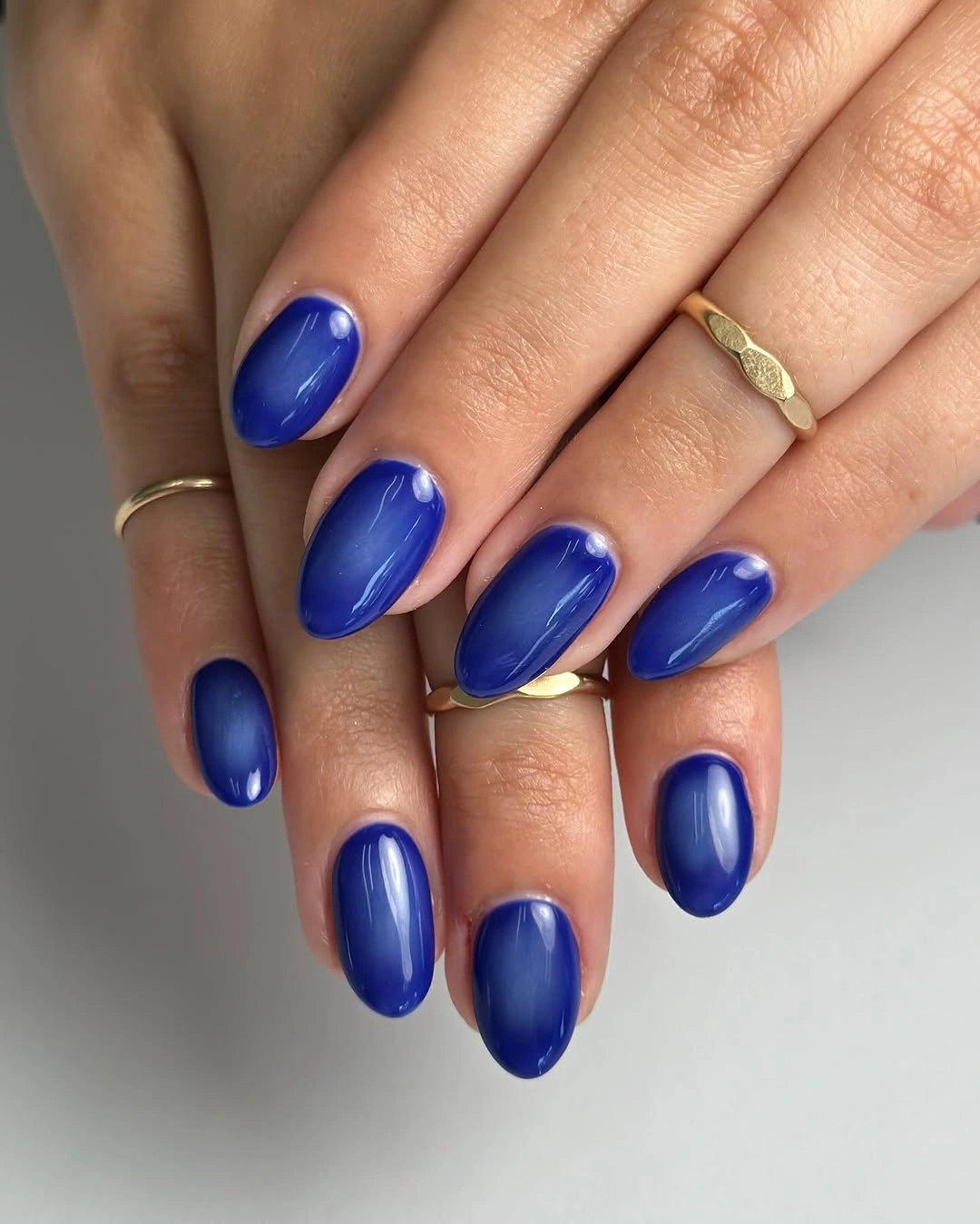 august nails color 2026 Bold Sapphire Blue That Makes a Statement