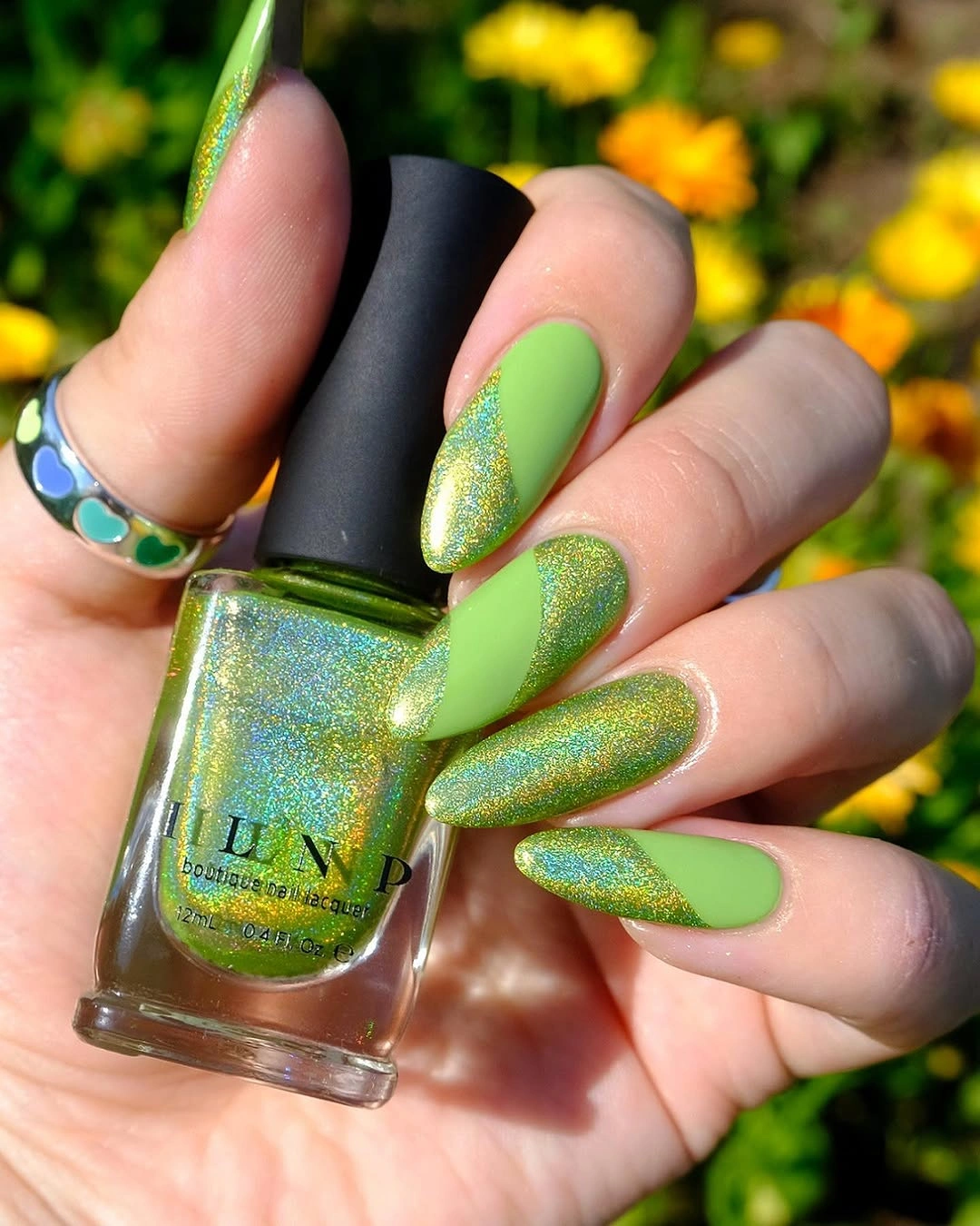 august nails ideas 2026 Fresh Lime Shimmer Nails That Glow in the Summer Sun