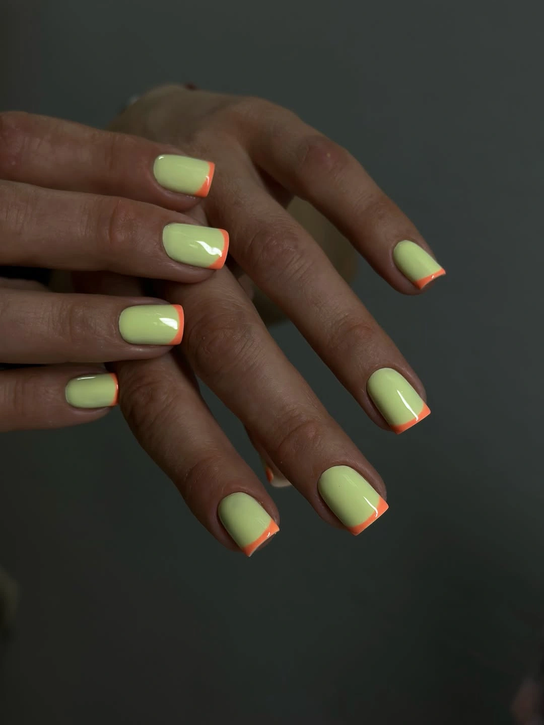 august nails ideas 2026 Fresh Lime French Tips With a Modern Twist