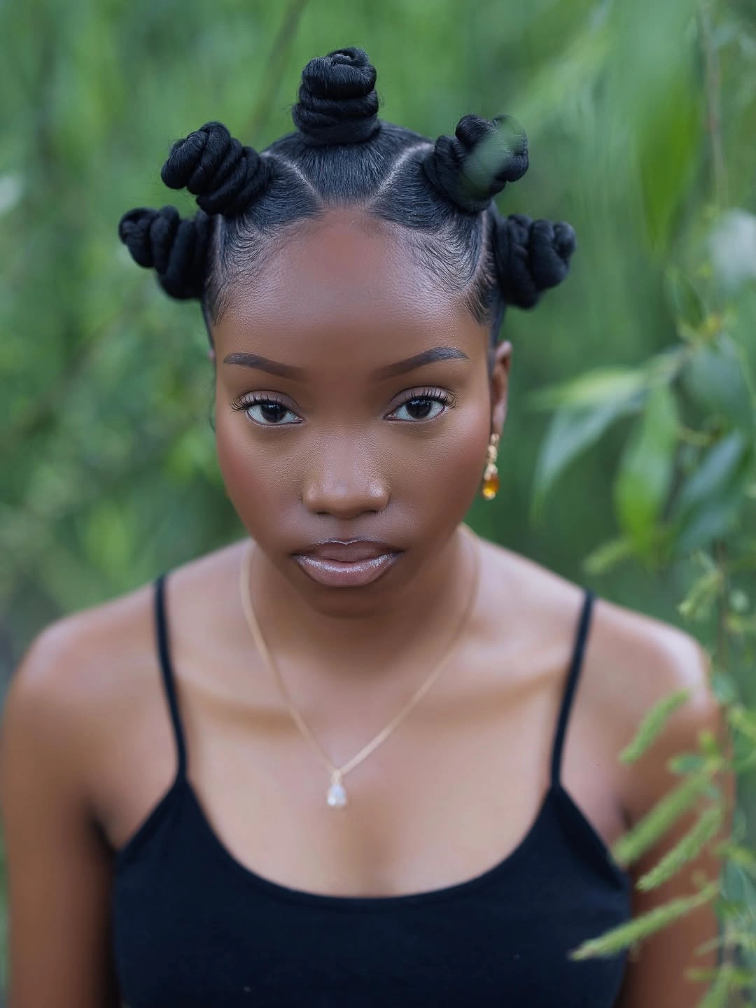 bantu knots hairstyles Classic Symmetrical Bantu Knots with Timeless Simplicity