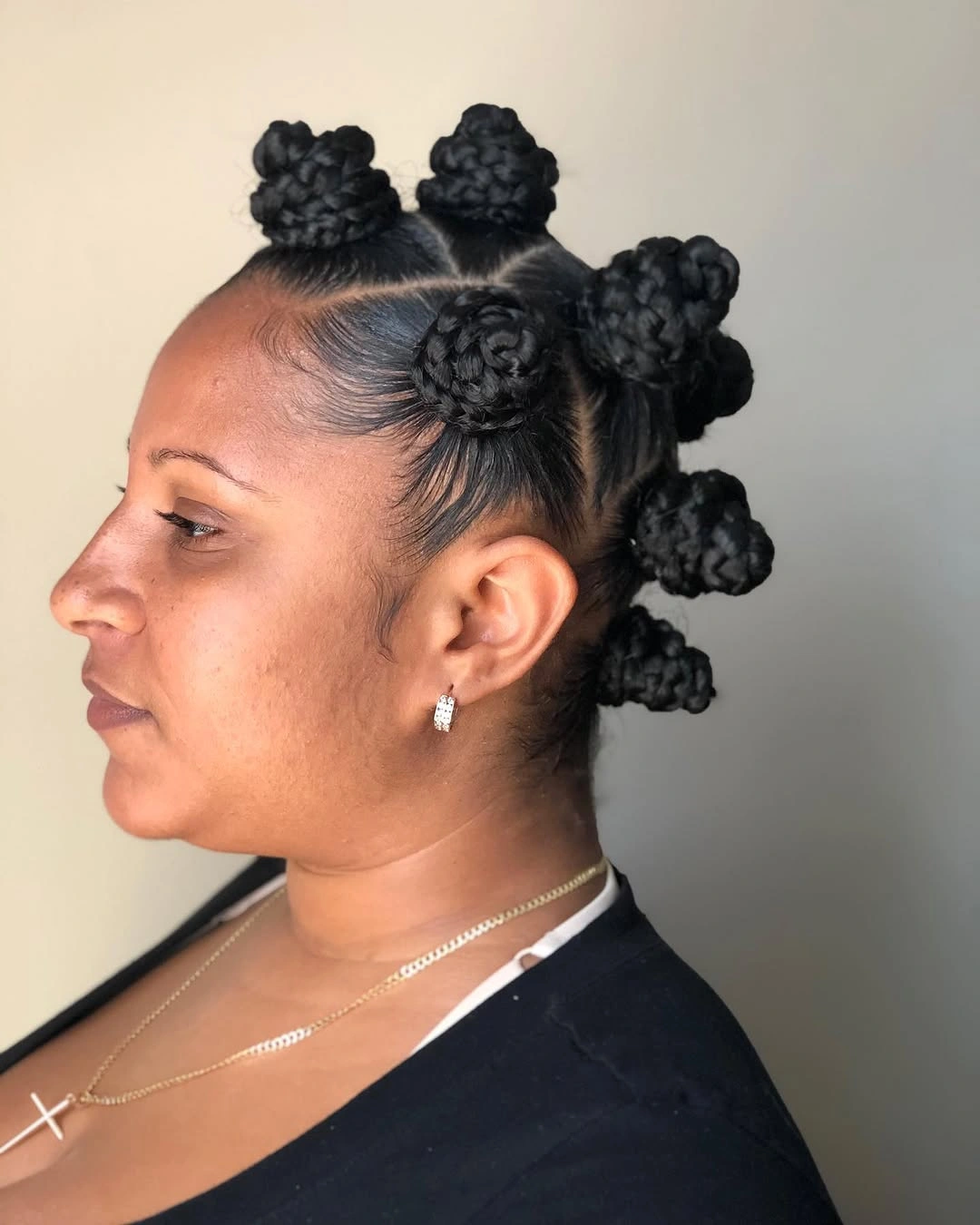 bantu knots hairstyles Classic Sculpted Bantu Knots for a Sleek Protective Look
