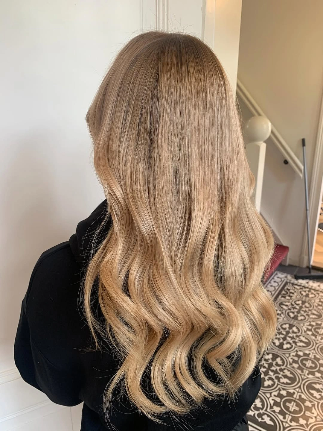 beige blond hair color Classic Beige Blonde with Soft Ribbon Highlights