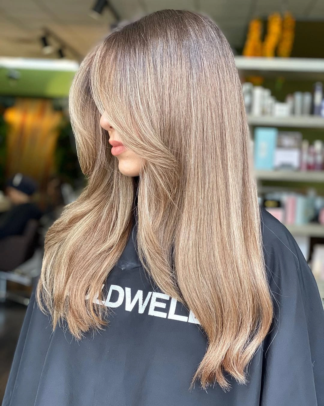 beige blond hair color Silky Mushroom Beige Blonde with Invisible Layers
