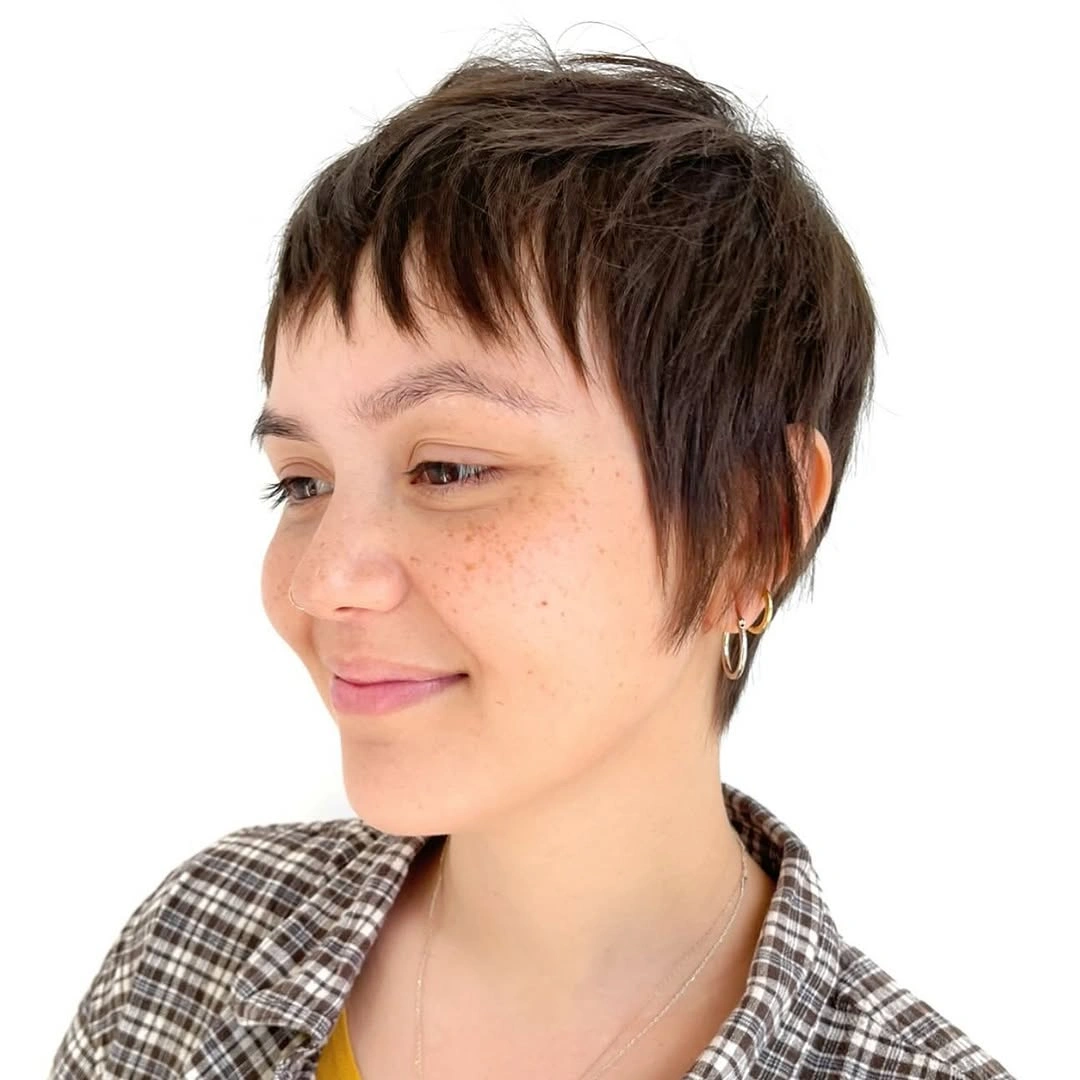 bixie haircut Minimalist Cropped Bixie With Soft Piecey Texture