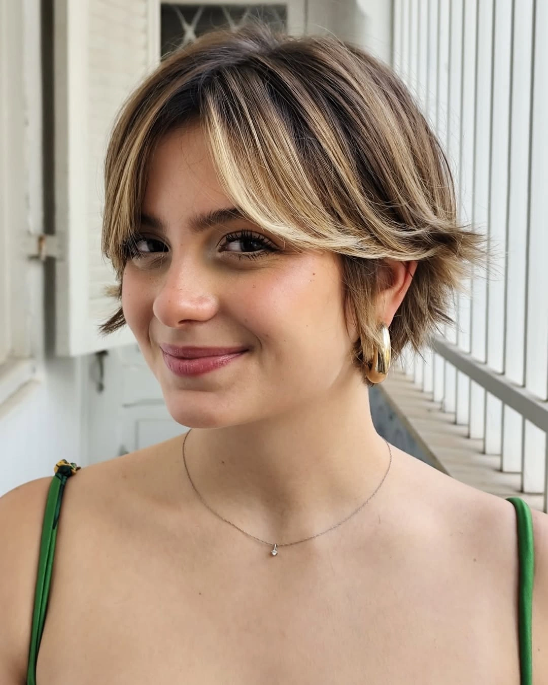 bixie haircut Sun-Kissed Bixie With Curtain Bangs