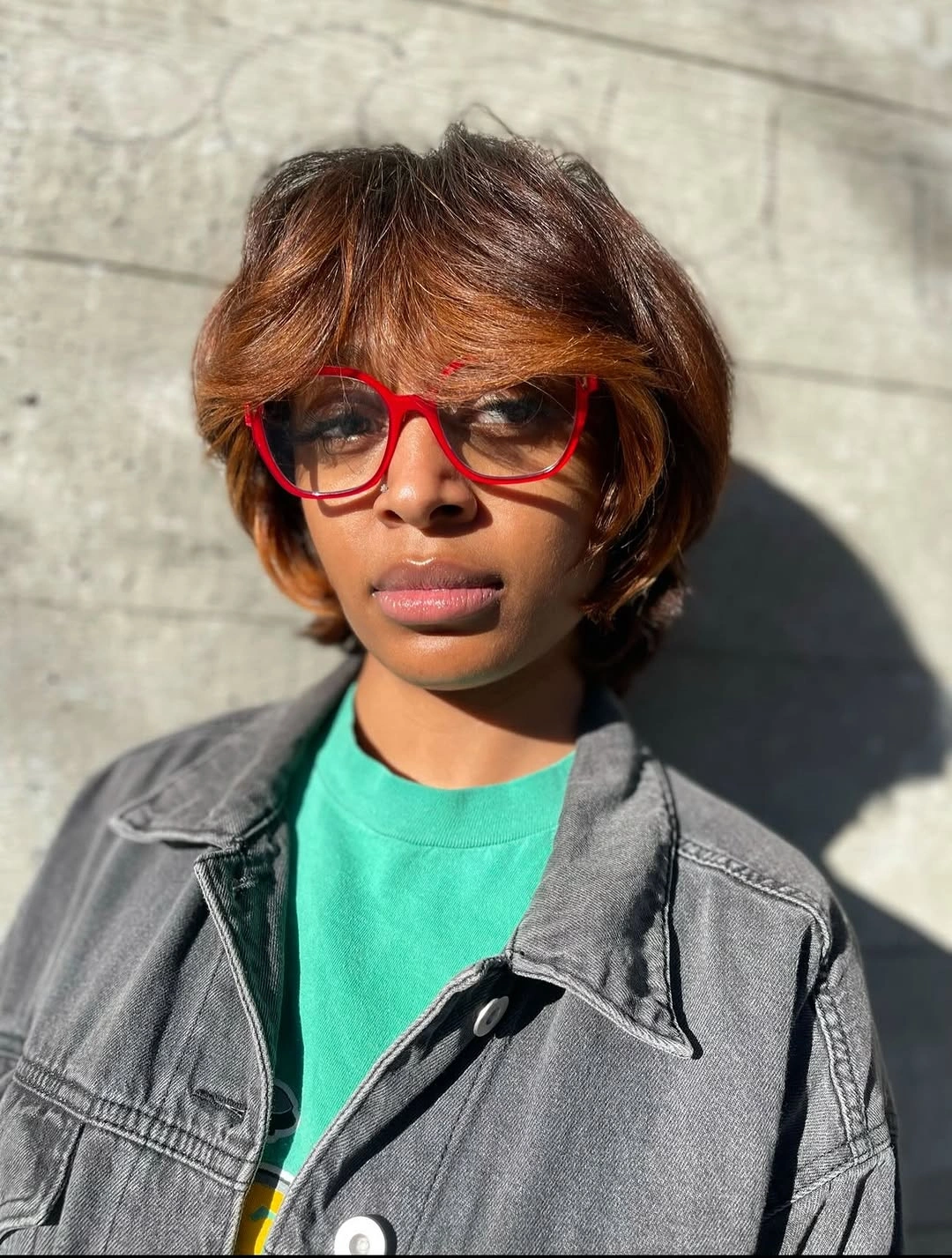 bob hairstyles for black women Tousled Short Bob With Warm Bangs