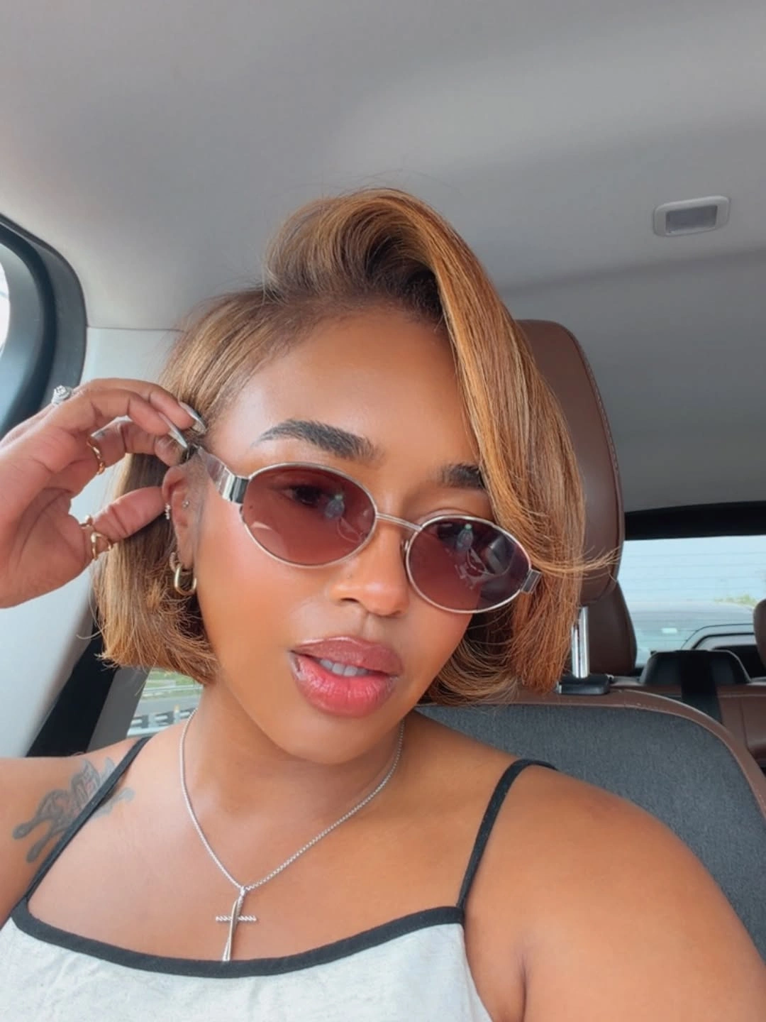 bob hairstyles for black women Blonde Side-Swept Bob With Lifted Front