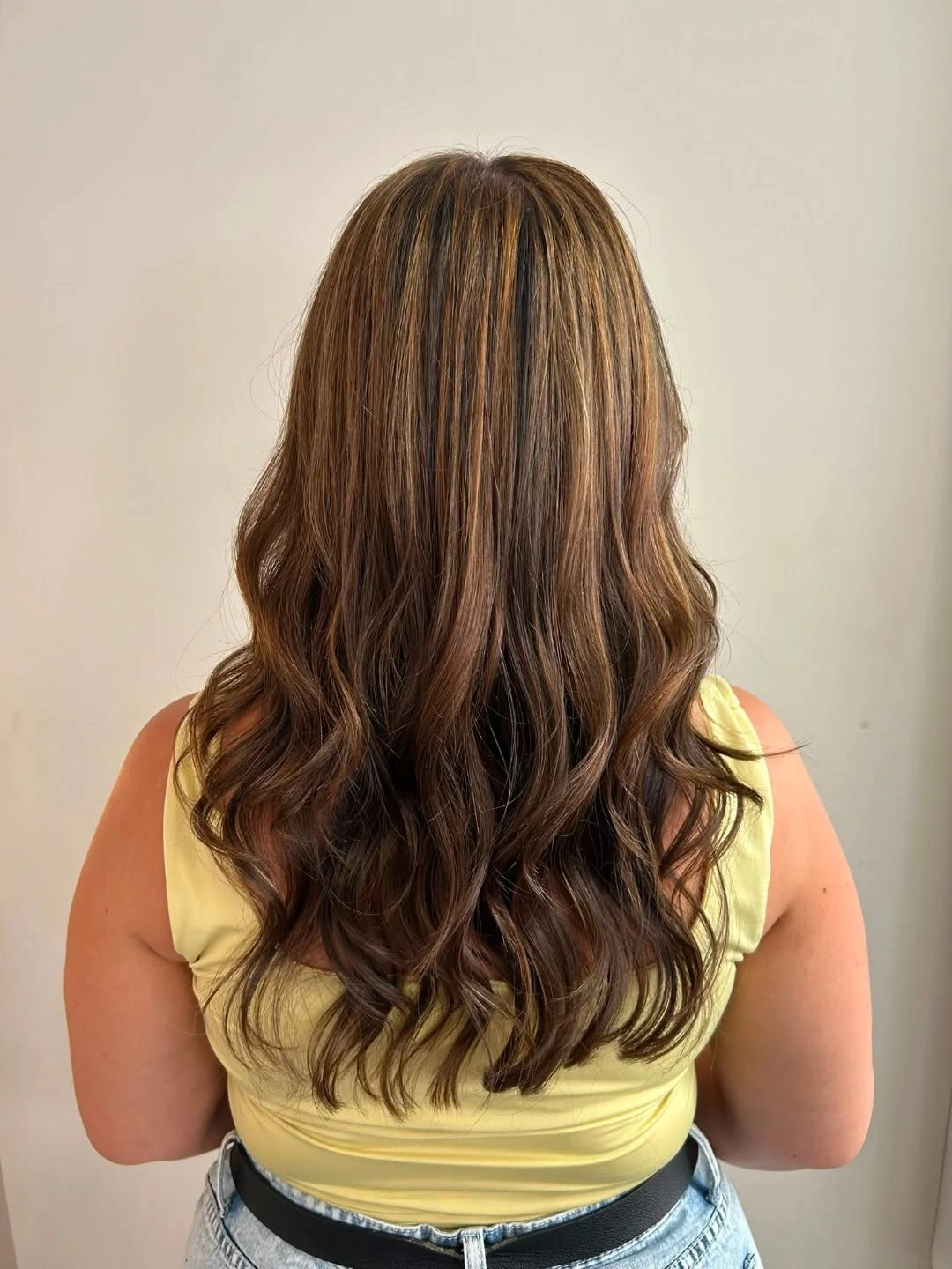 body waves hairstyle Rich Brunette Body Waves with Everyday Sophistication
