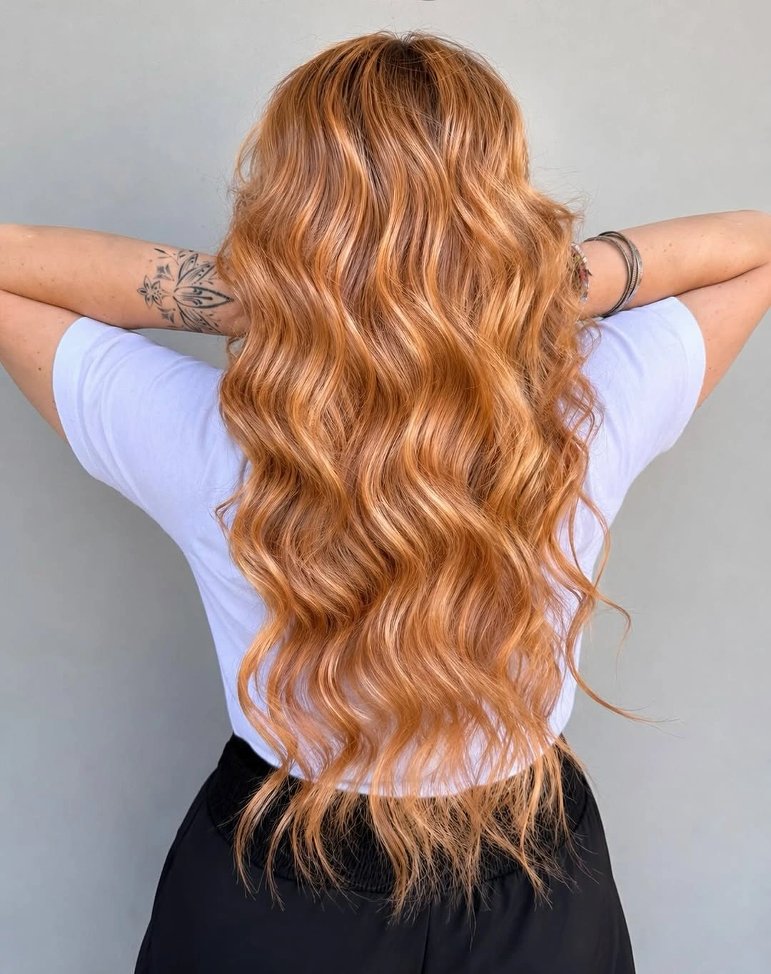 body waves hairstyle Warm Copper Waves Full of Summer Energy