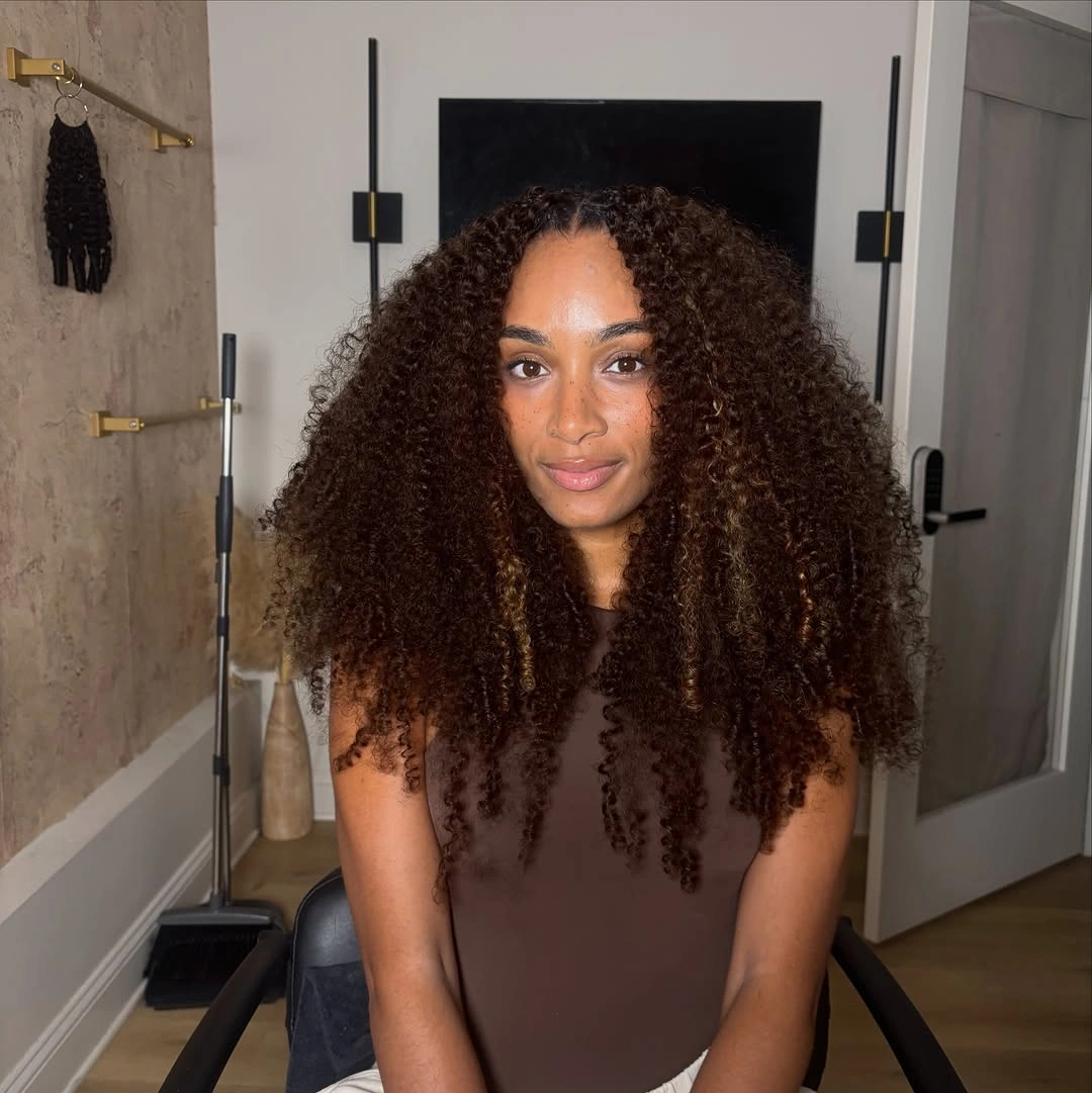 bora bora braids hairstyle Natural Chocolate Volume with Soft Defined Curls