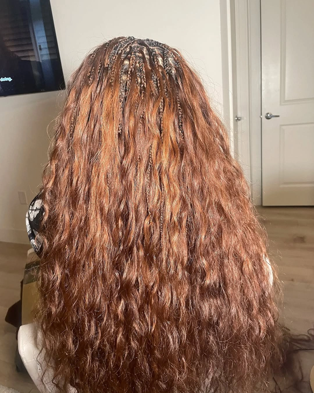 bora bora braids hairstyle Rich Cinnamon Texture with Naturally Blended Volume