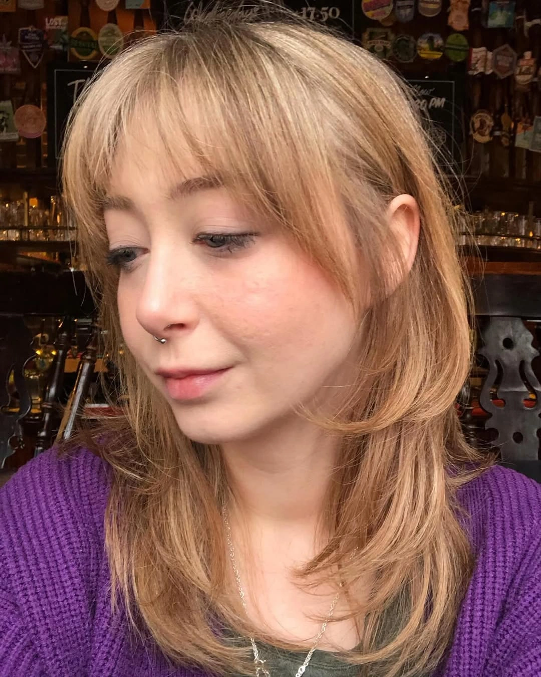choppy medium layered hair Airy Blonde Layers With Delicate Face Framing