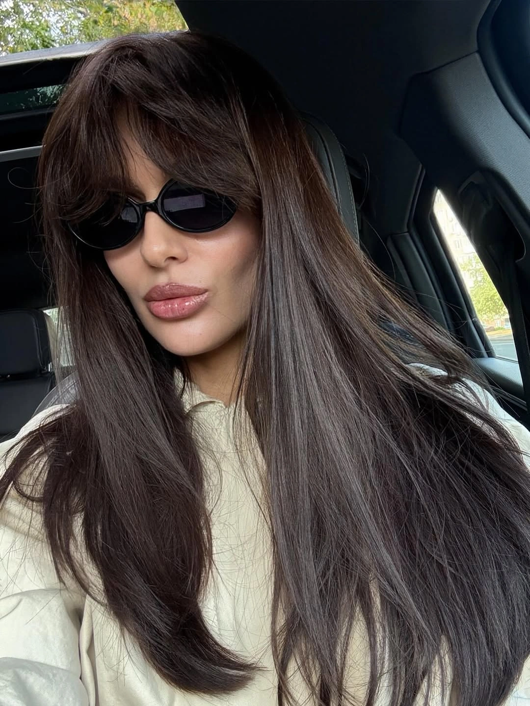 dimensional brunette hair color Smoky Brunette Length With Cool Front Pieces