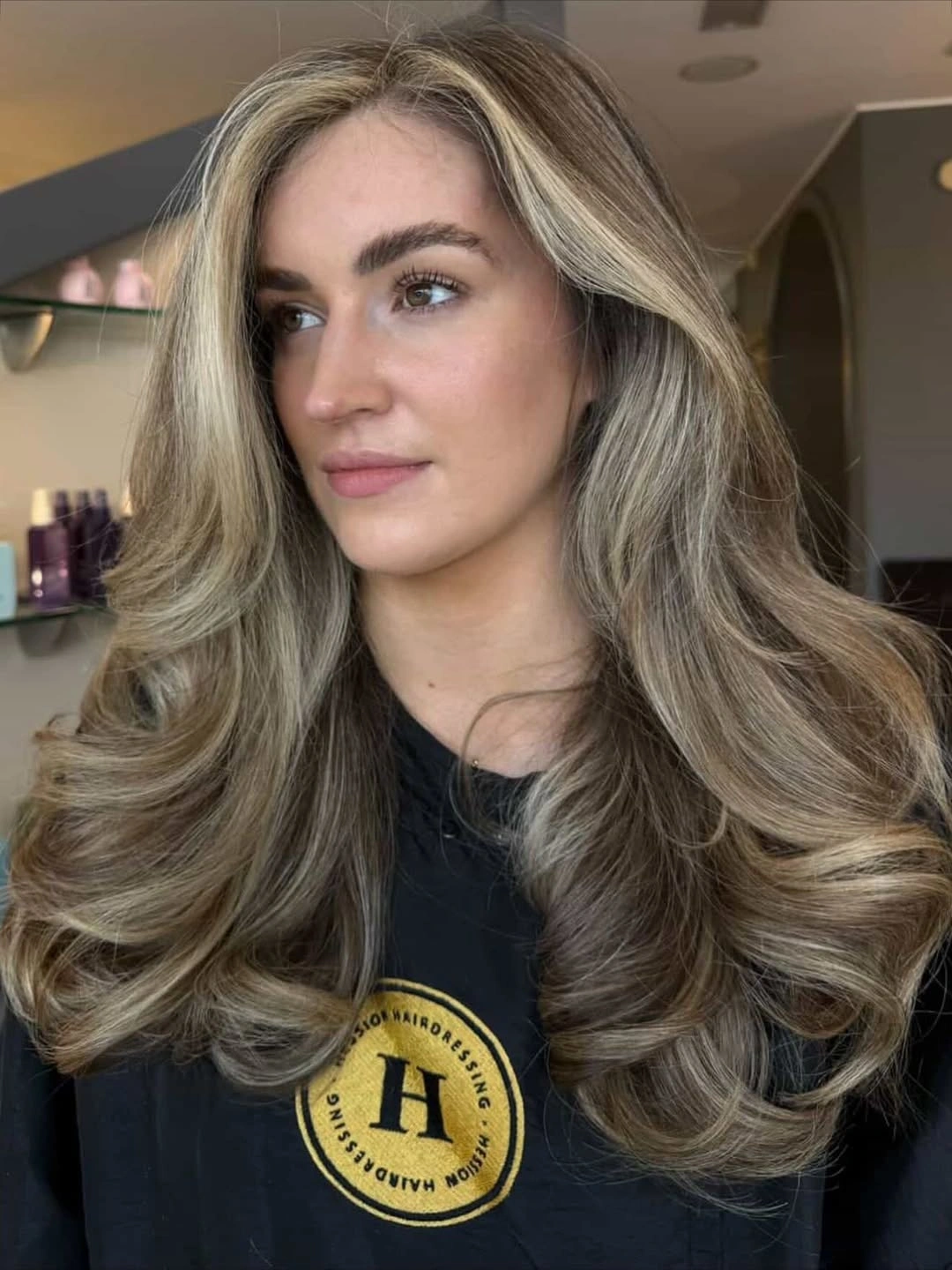 dirty blonde hair color Voluminous Dirty Blonde Blowout With Luxury Beige Dimension