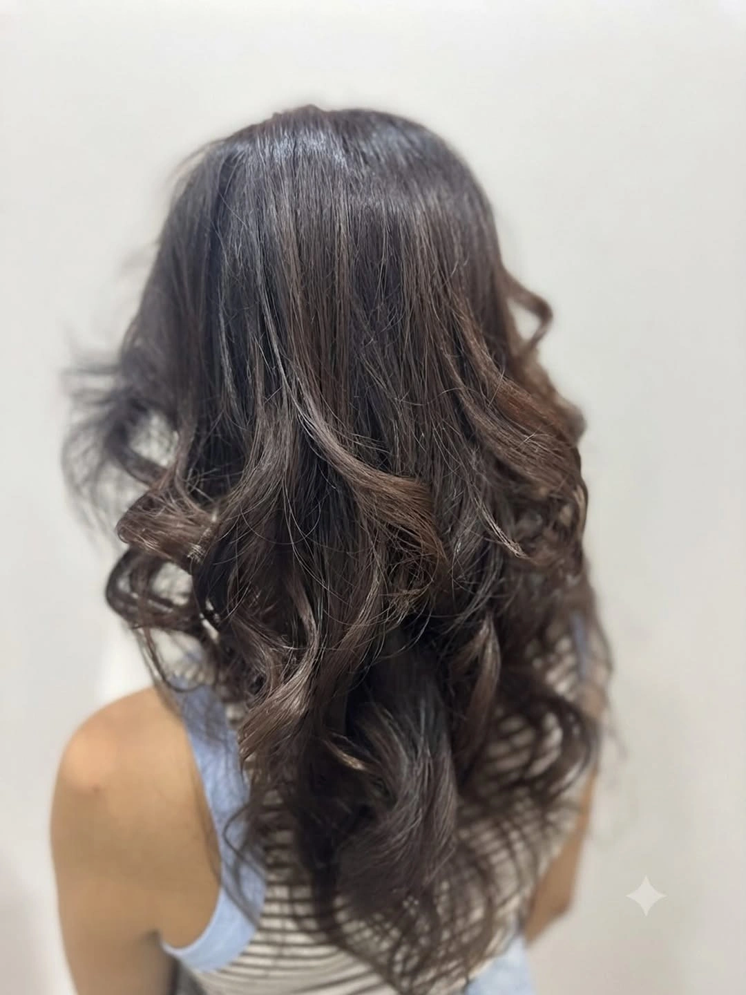 Fall brunette hair colour 2026 Deep Mocha Brunette with Delicate Balayage Ribbons
