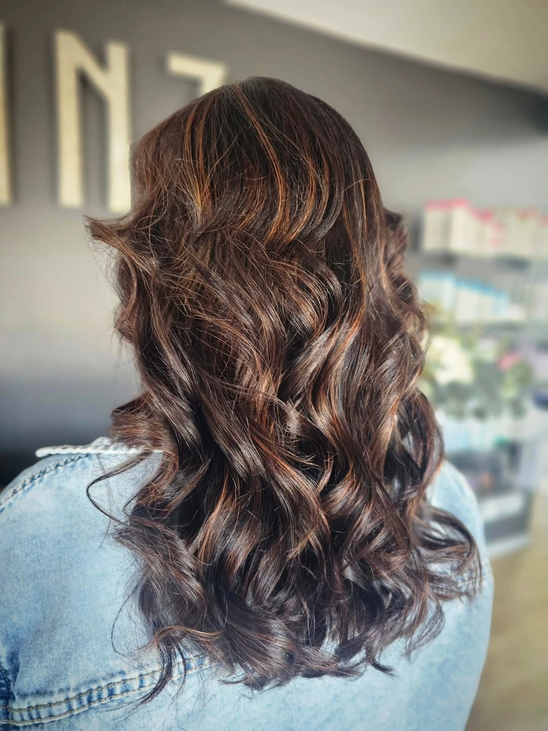 Fall brunette hair colour 2026 Espresso Brunette with Cinnamon Balayage Accents