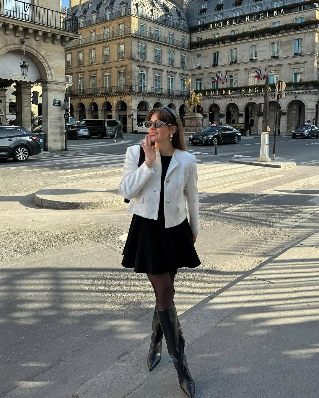 fall classy outfits women 2026 White Cropped Jacket With Chic Parisian Charm
