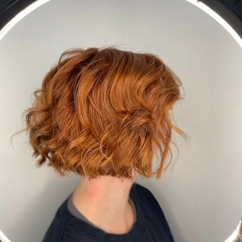 fall French Bob 2026 Copper French Bob With Defined Waves