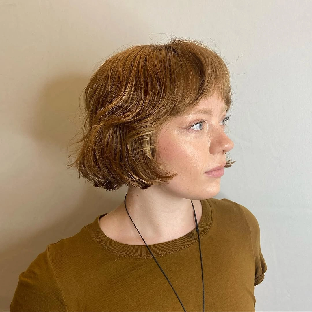 fall French Bob 2026 Layered Honey French Bob With Soft Texture
