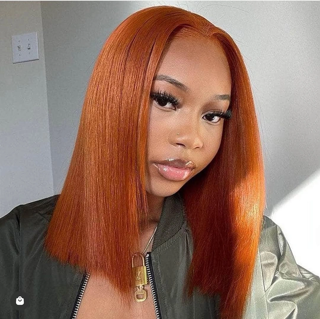 fall hair colors for black women 2026 Burnished Copper Bob That Lights Up Fall Days