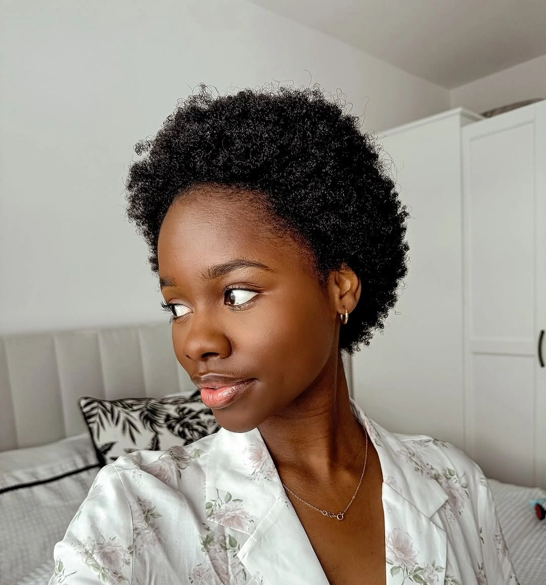 fall hair colors for black women 2026 Classic Natural TWA With Effortless Everyday Style