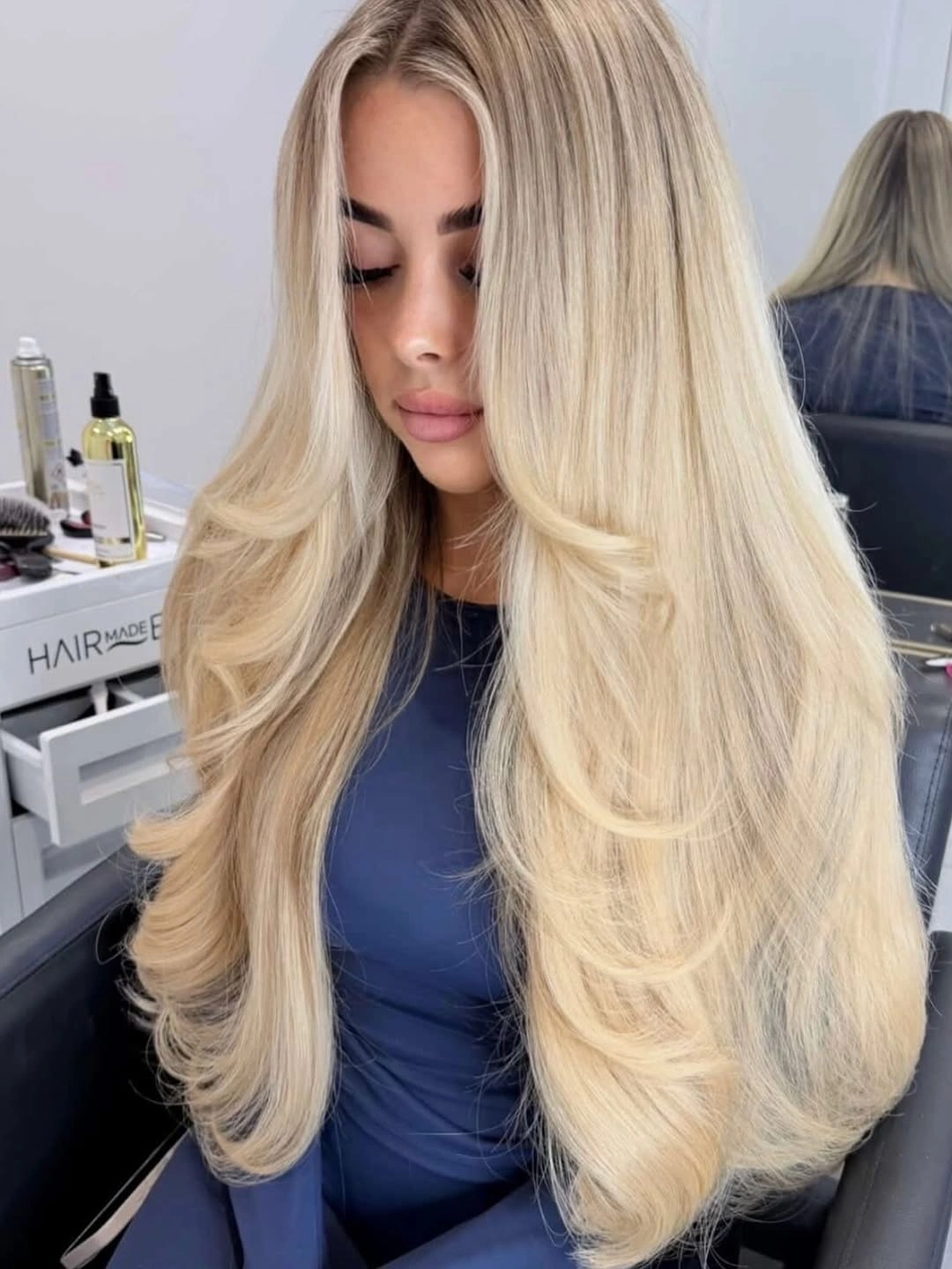 fall hairstyles for long hair 2026 Buttercream Blonde Layers with Soft Luxury Volume