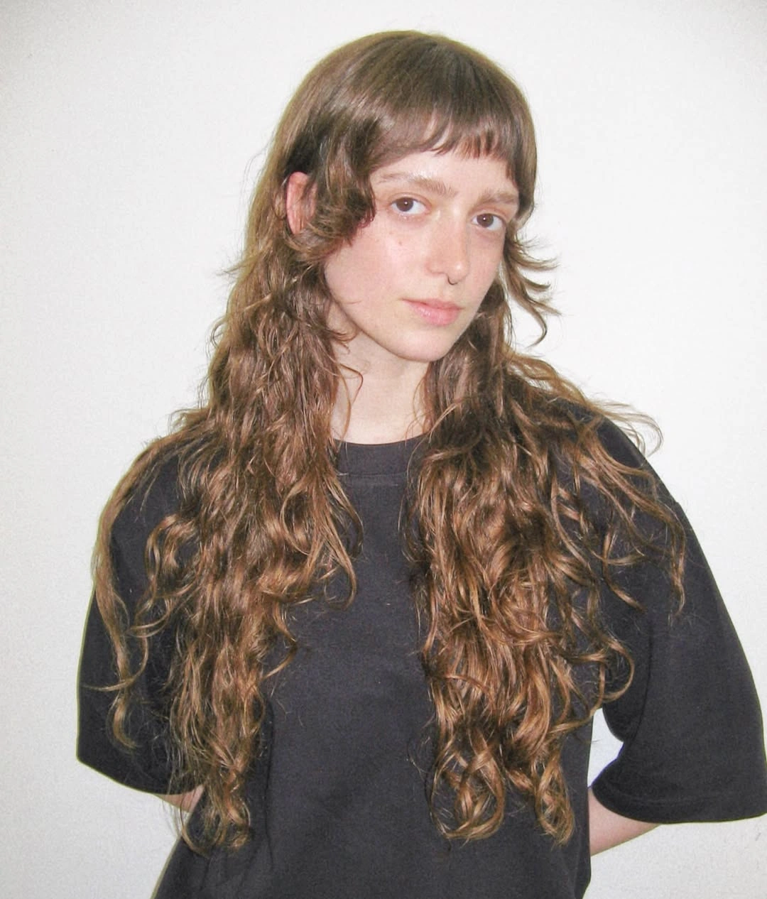 fall hairstyles for long hair 2026 Modern Shag Layers with Soft Micro Bangs