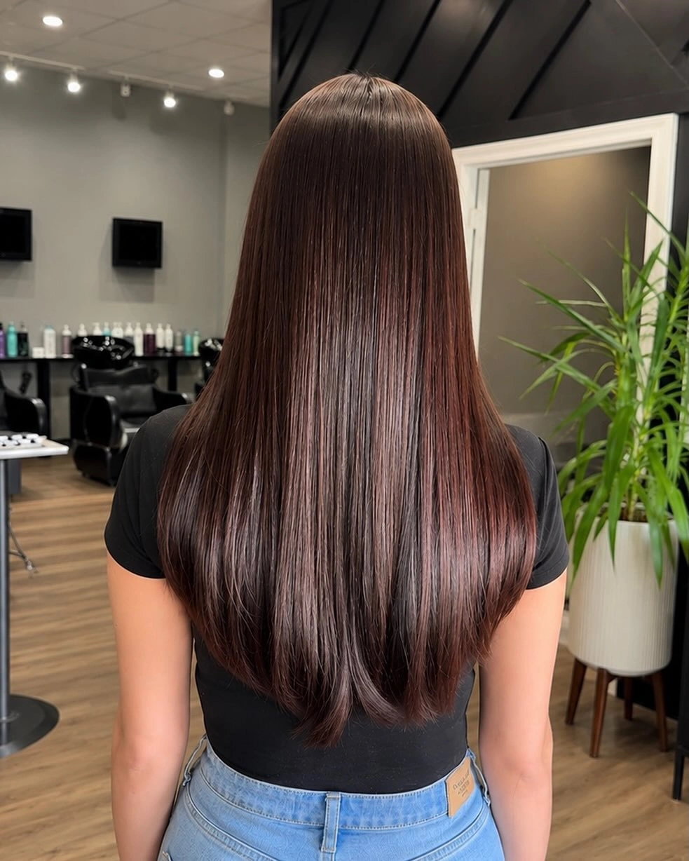 Fall hairstyles for office 2026 Silky Straight Hair with a Precision Finish