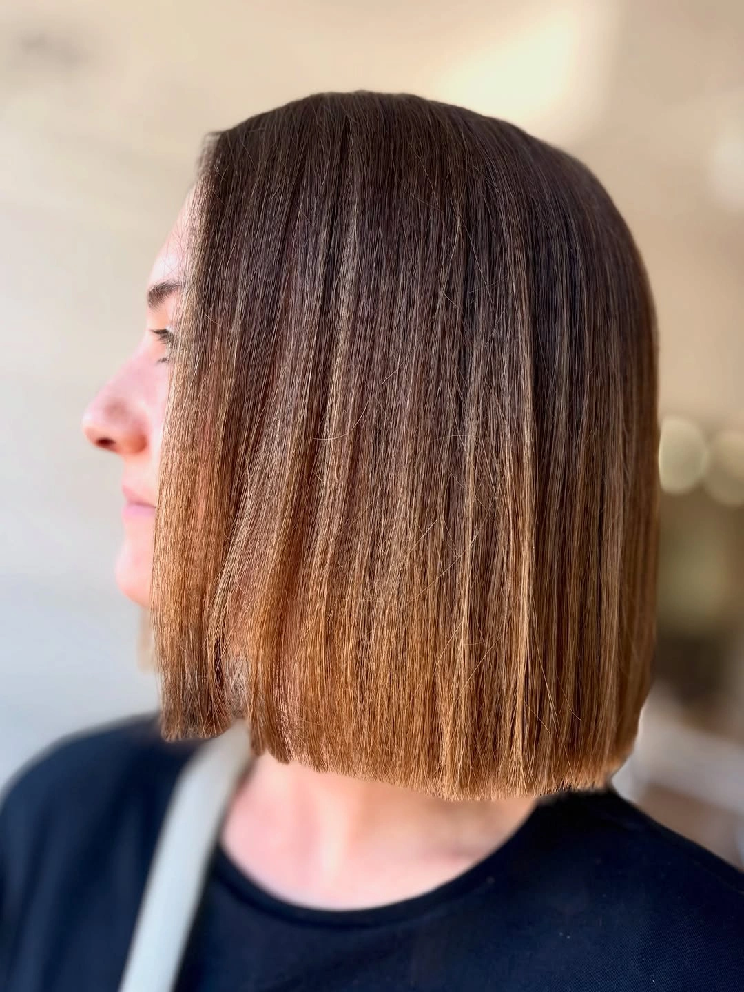 Fall hairstyles for short hair 2026 Glossy Precision Bob That Never Goes Out of Style