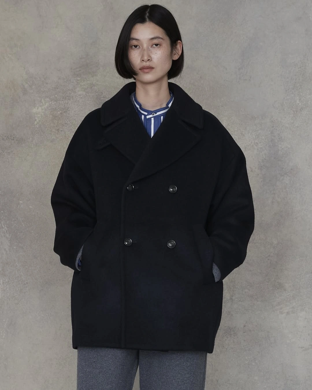 fall outfits with peacoat 2026 Oversized Black Tailoring With Contemporary Ease