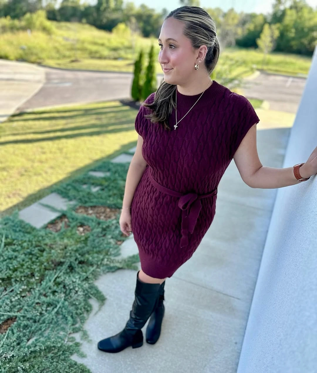 fall sweater dress outfits 2026 Textured Knit Dresses That Blend Comfort With Everyday Elegance