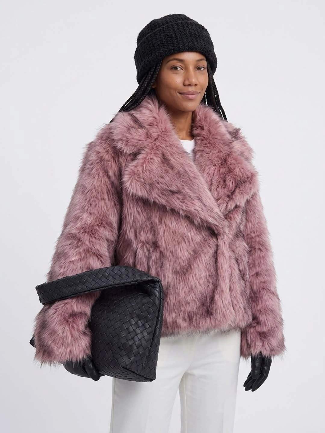 faux fur jacket Soft Blush Faux Fur for Feminine Winter Dressing