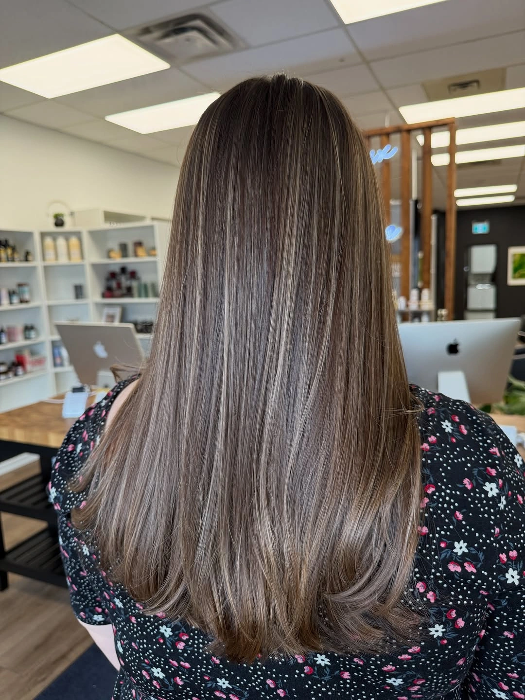 full head babylights blonde on brown hair Cool Ash Babylights for Sleek Brunette Hair