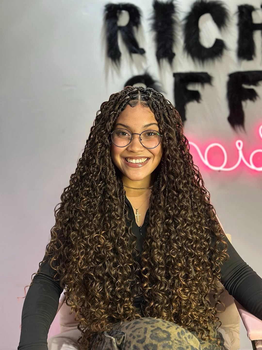 goddess braid Voluminous Goddess Braids with Defined Jumbo Curls